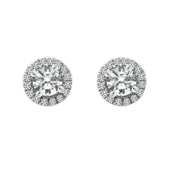Cory Studs 0.86ct 18K White Gold