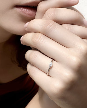 Dixie Ring 9K White Gold