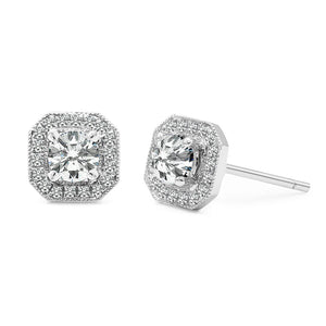Leonora Studs 18K White Gold