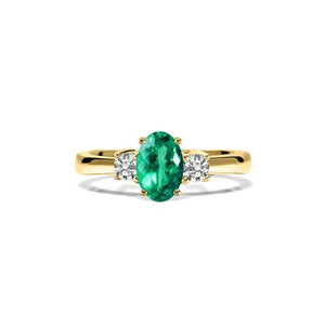 Elizabeth Ring 18K Yellow Gold Emerald
