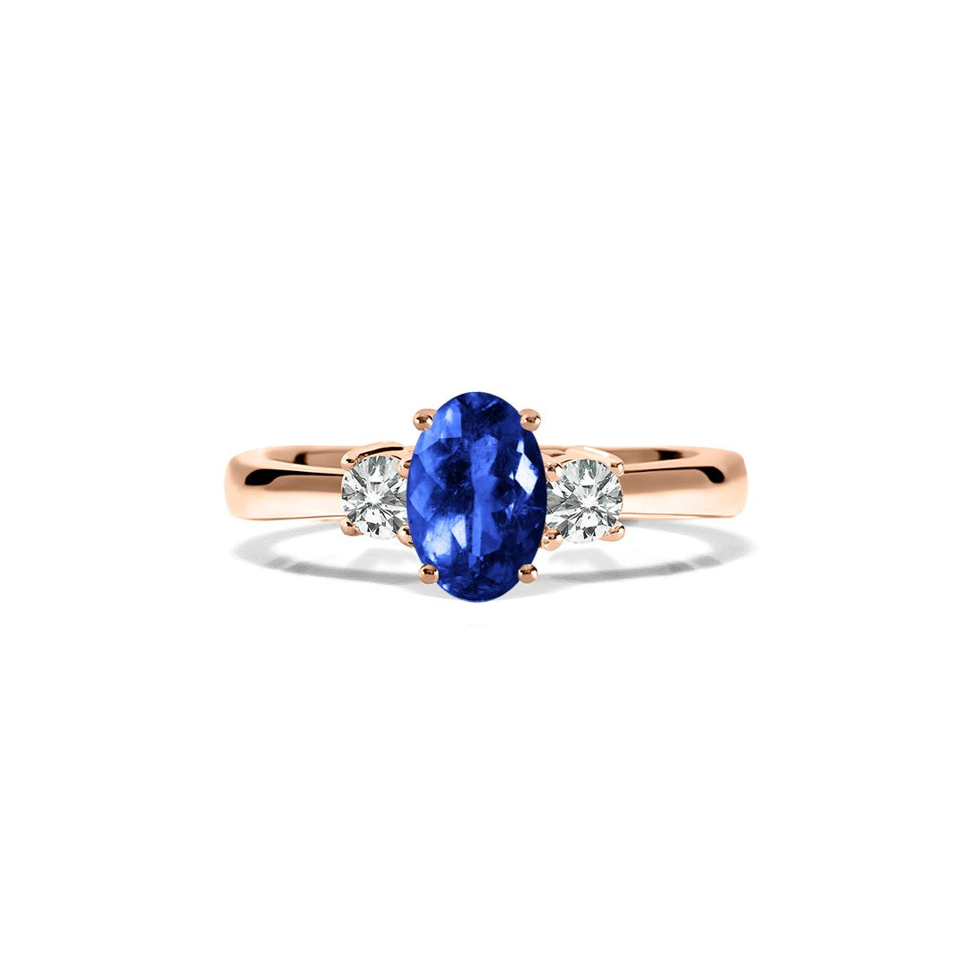 Elizabeth Ring 18K Rose Gold Sapphire