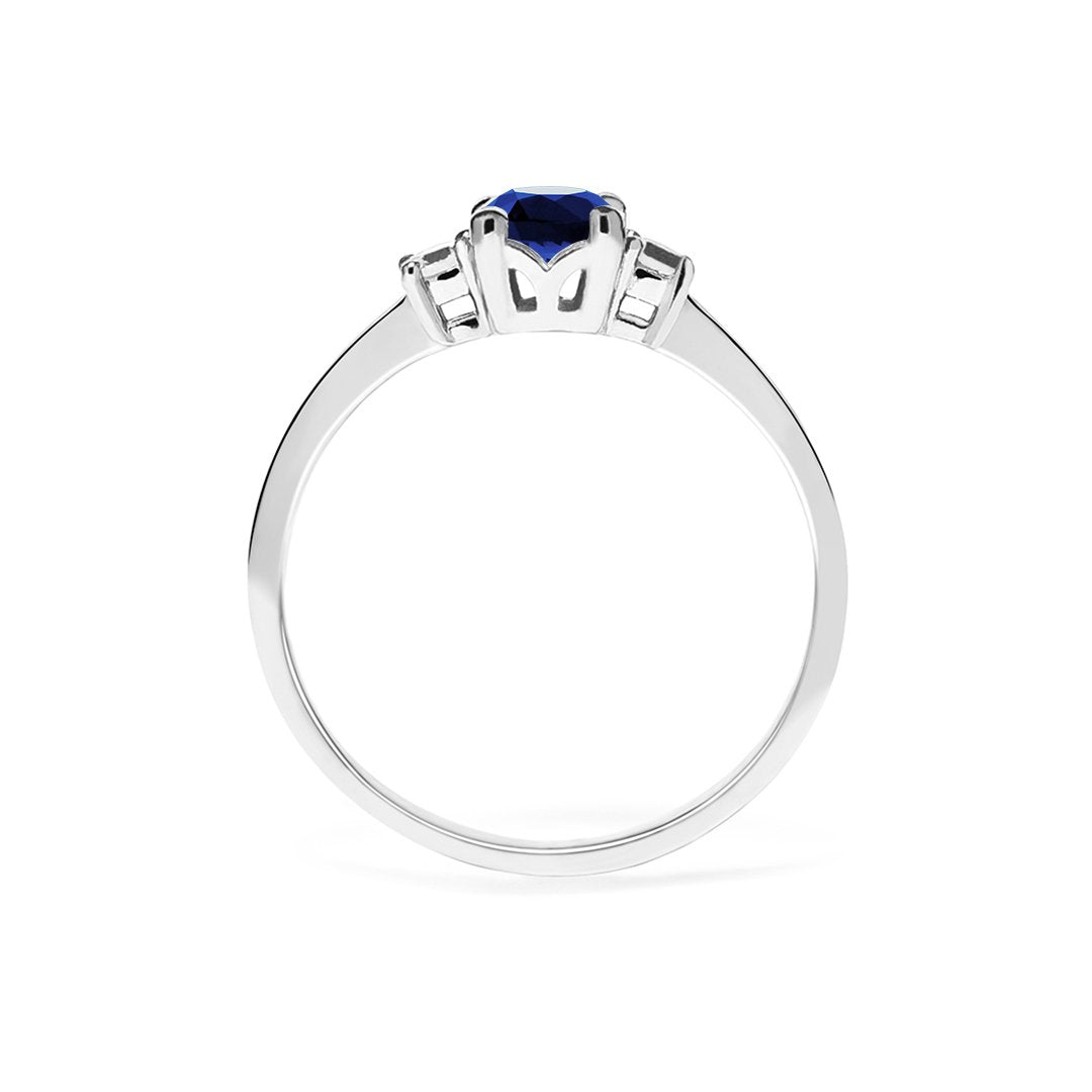 Elizabeth Ring 18K White Gold Sapphire