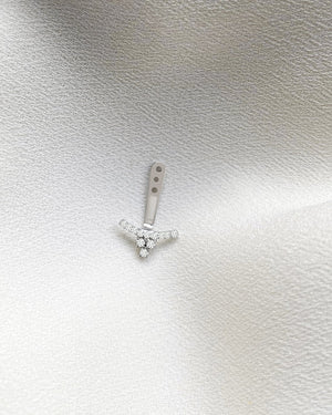 Etta Ear Jacket 9K White Gold