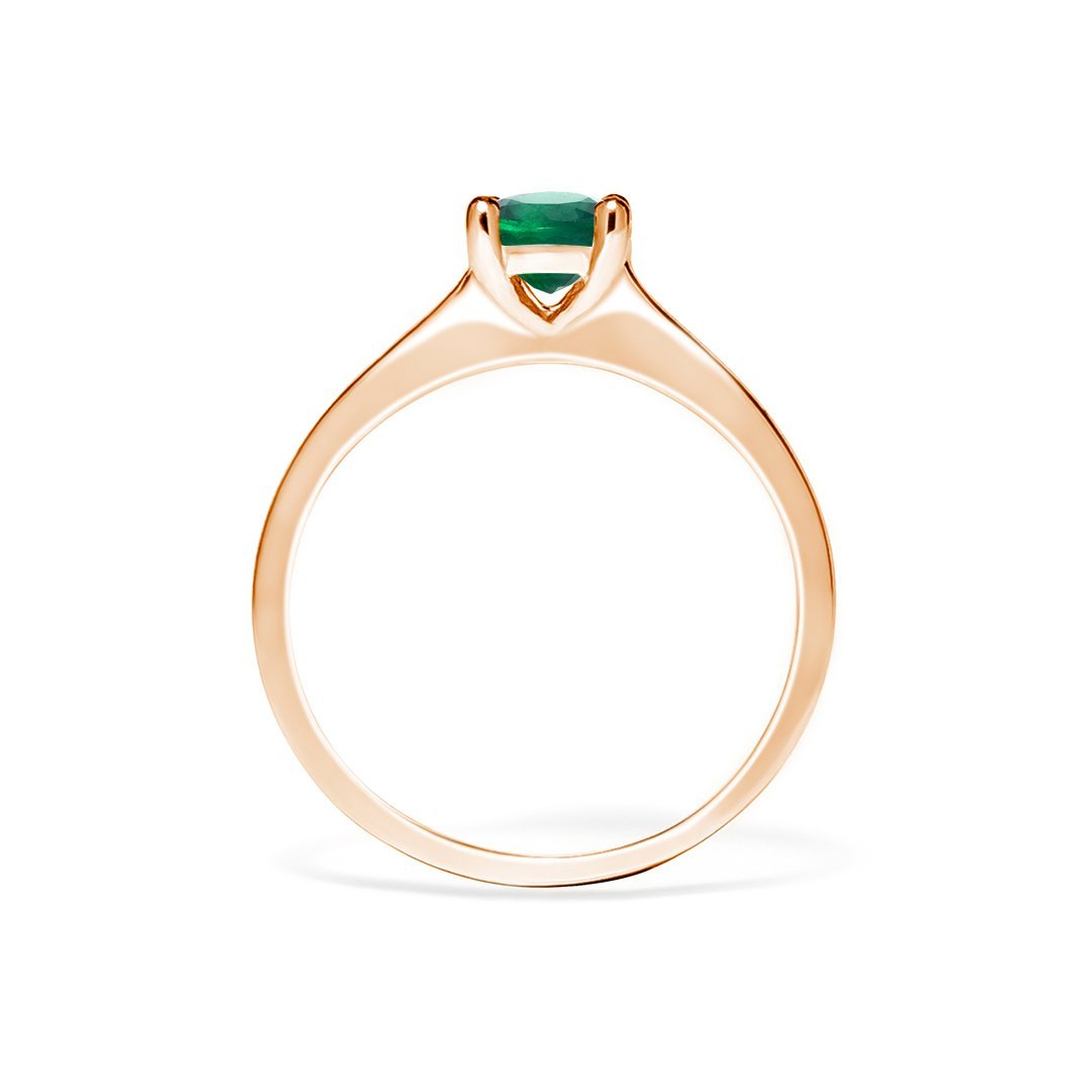 Evelyn Ring 18K Rose Gold Emerald