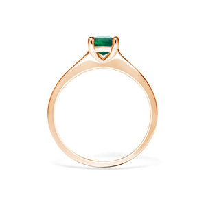 Evelyn Ring 18K Rose Gold Emerald