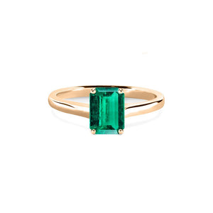 Evelyn Ring 18K Rose Gold Emerald