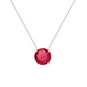 Loretta Necklace 18K Rose Gold Ruby