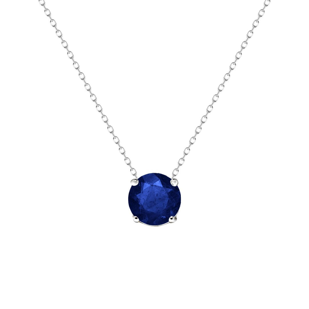 Loretta Necklace 1.00ct 18K White Gold Tanzanite Sapphire