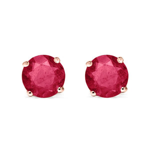 Irene Studs 18K Rose Gold Ruby