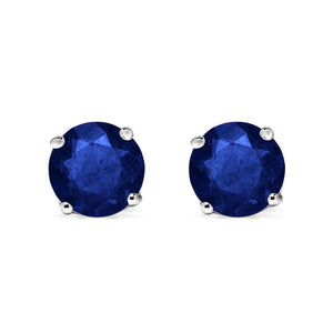 Irene Studs 1.00ct 18K White Gold Tanzanite Sapphire