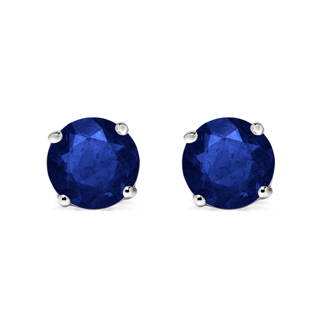 Irene Studs 18K White Gold Sapphire