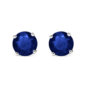 Irene Studs 18K White Gold Sapphire