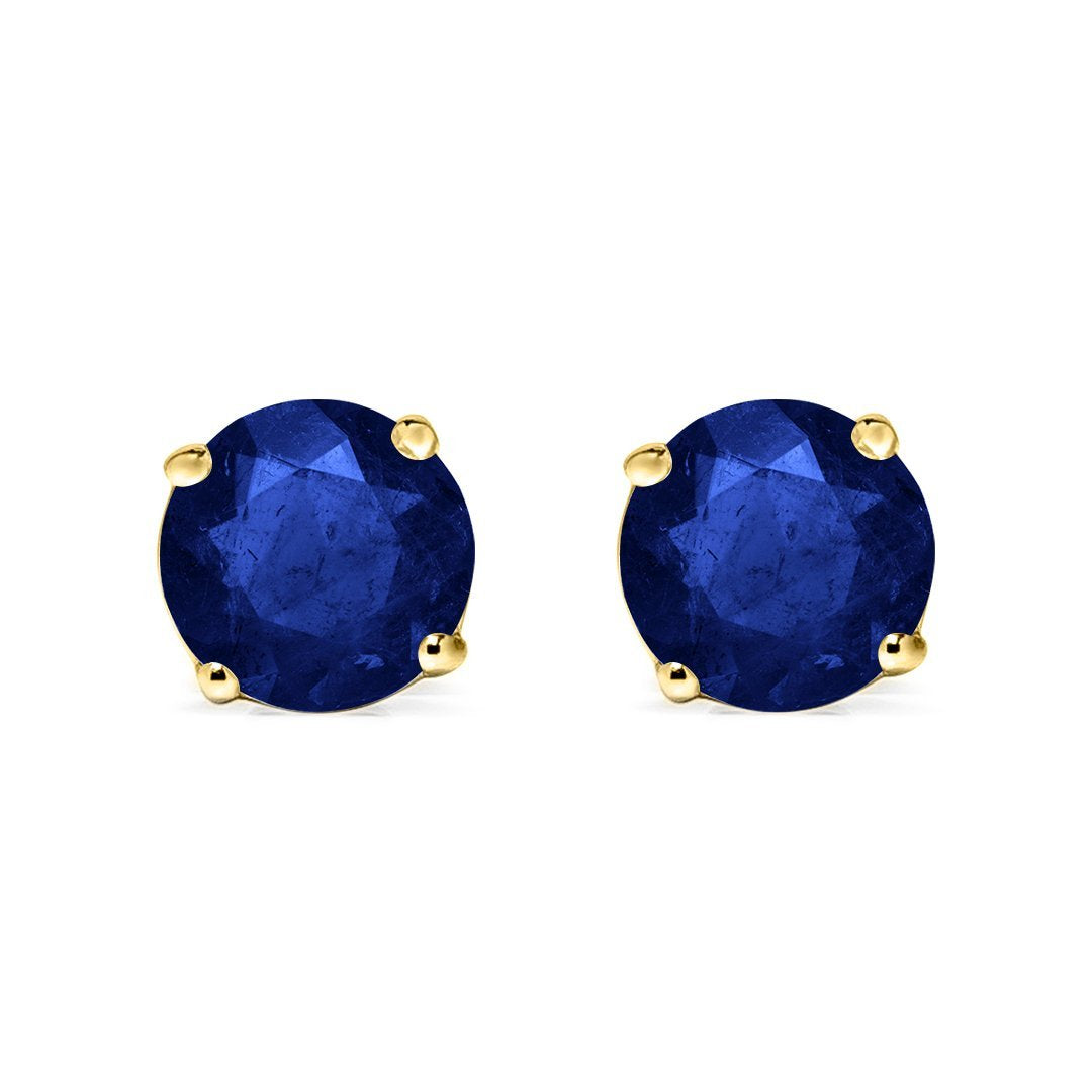 Irene Studs 18K Yellow Gold Sapphire