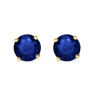 Irene Studs 18K Yellow Gold Sapphire