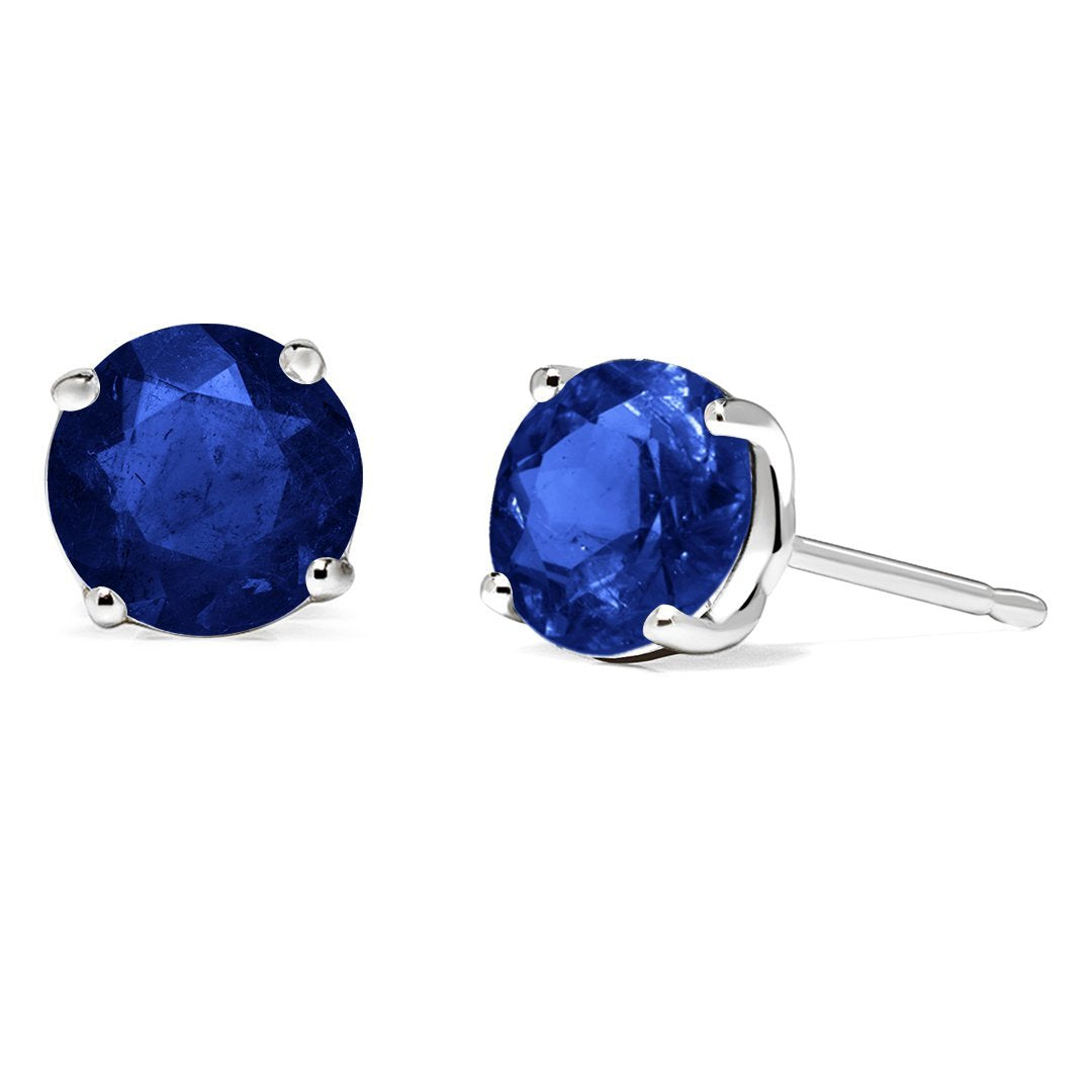 Irene Studs 18K White Gold Sapphire