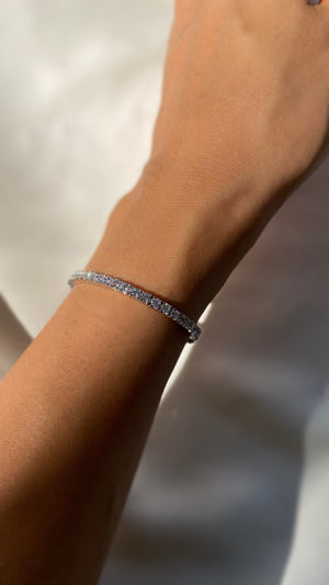 Francine Round Prong Tennis Bracelet