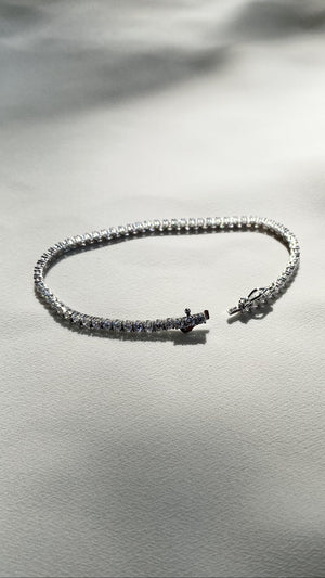 Francine Round Prong Tennis Bracelet
