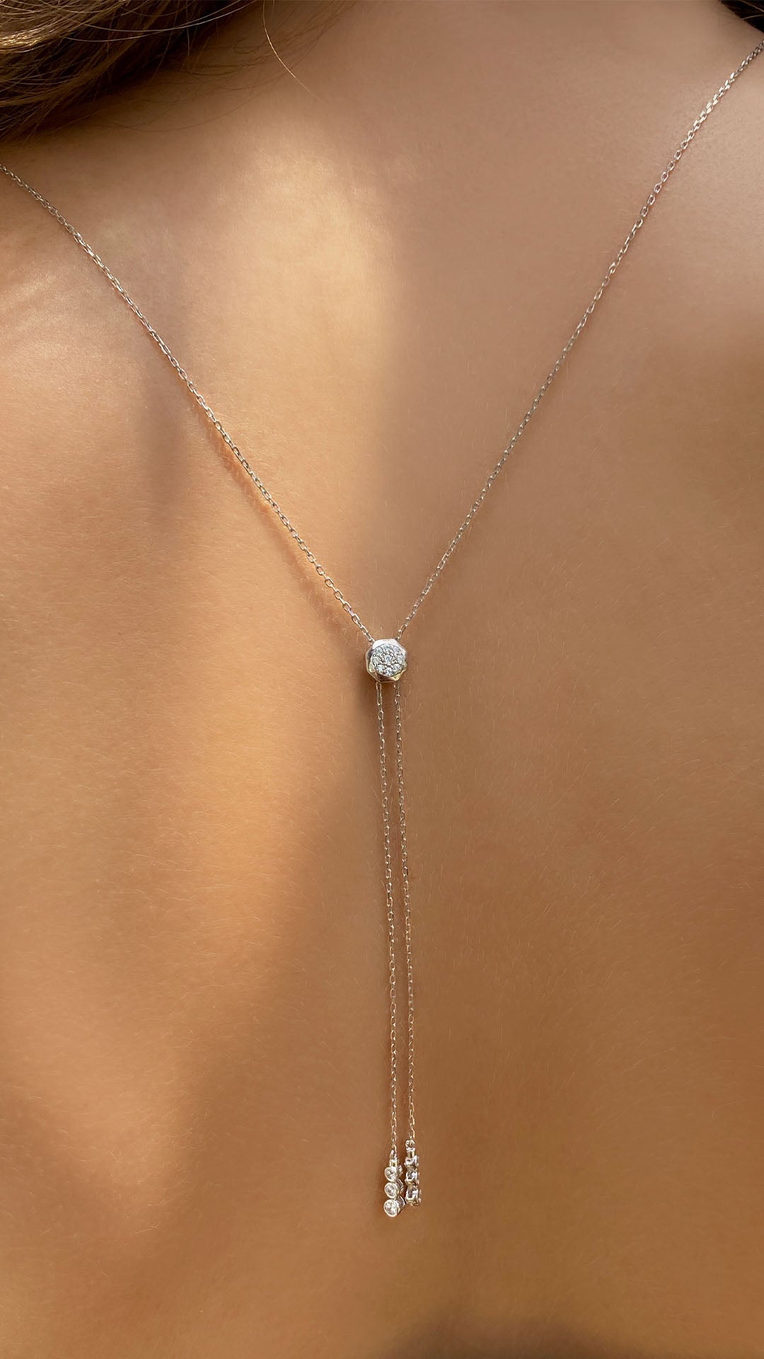 Cassidy Emerald Line Necklace