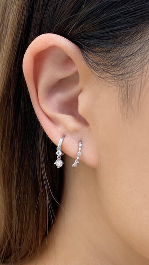Larissa Hoop 9K White Gold