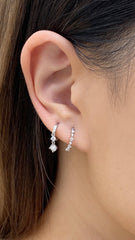 Larissa Hoop 9K White Gold