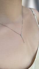 Jordyn Necklace 9K White Gold