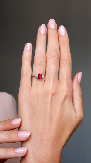 Juliet Ring 18K Rose Gold Ruby
