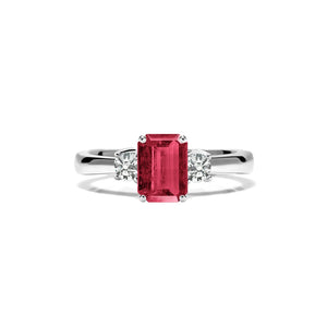 Juliet Ring 18K White Gold Ruby