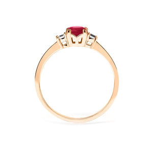 Elizabeth Ring 18K Rose Gold Ruby