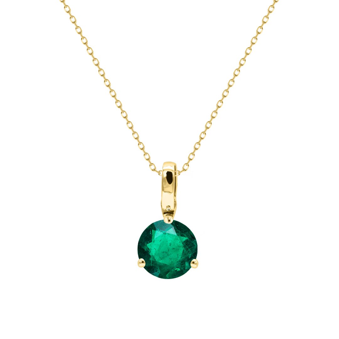 Lauren Necklace 18K Yellow Gold Emerald