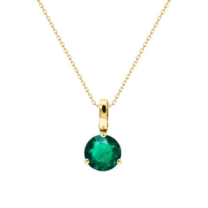 Lauren Necklace 18K Yellow Gold Emerald