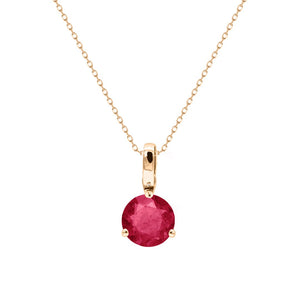 Lauren Necklace 18K Rose Gold Ruby
