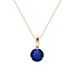 Lauren Necklace 18K Rose Gold Sapphire