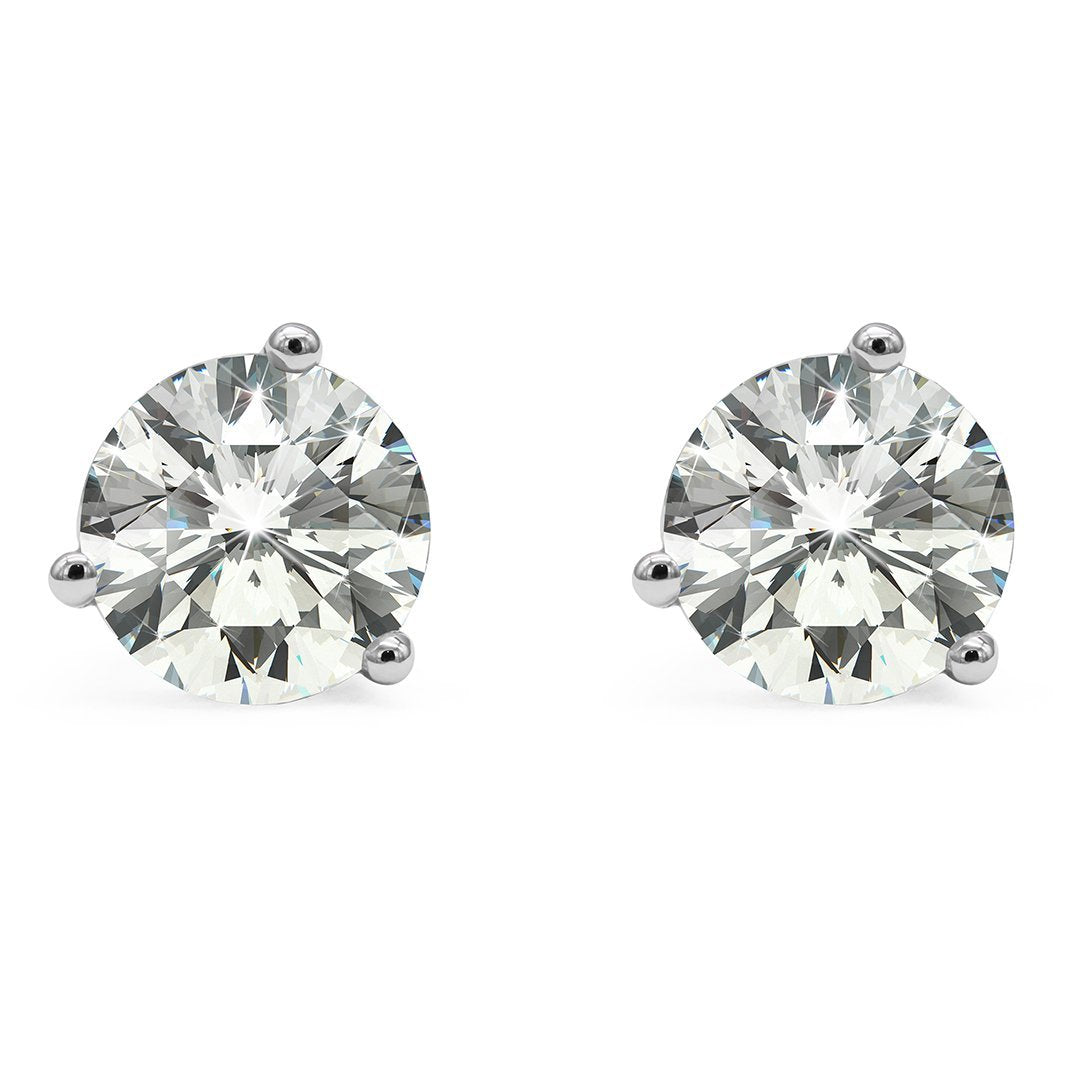Lauren Studs 18K White Gold