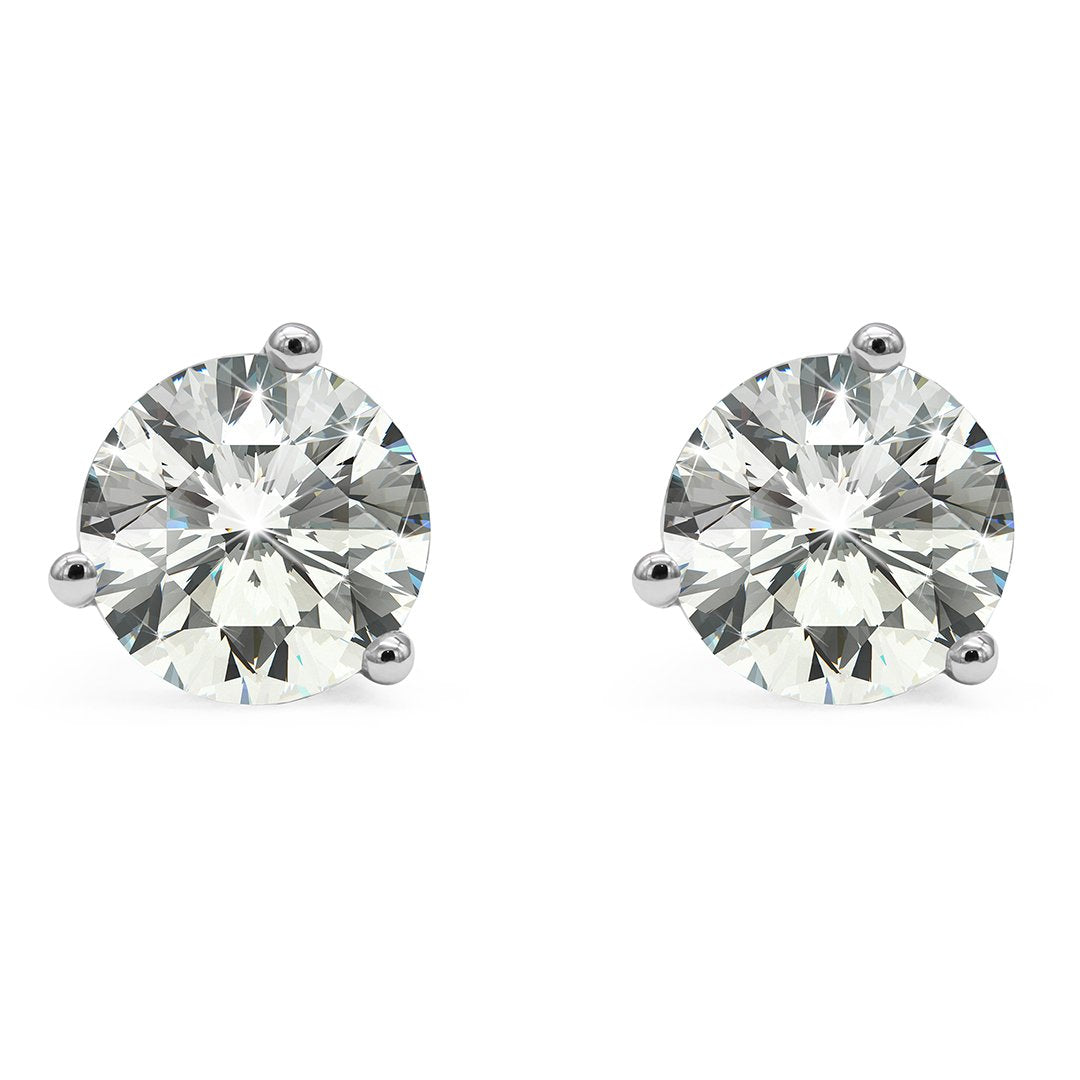 Lauren Studs 1.02ct 18K White Gold