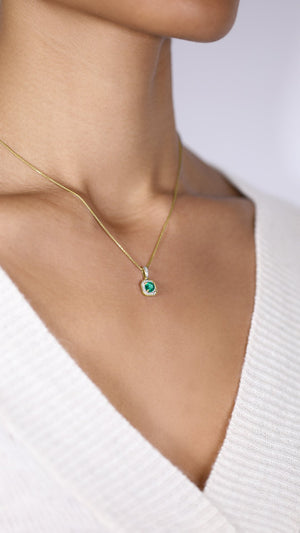 Leonora Necklace 18K Yellow Gold Emerald