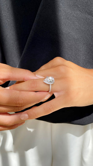 Luella Pear Borderset Ring