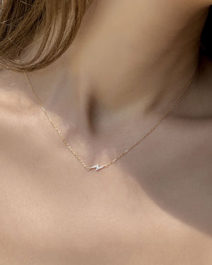 Luz Necklace 9K Yellow Gold