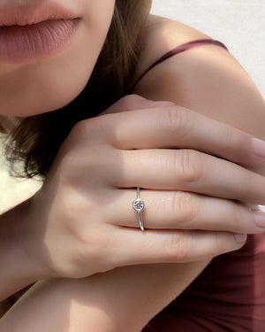 Maisie Ring 9K White Gold