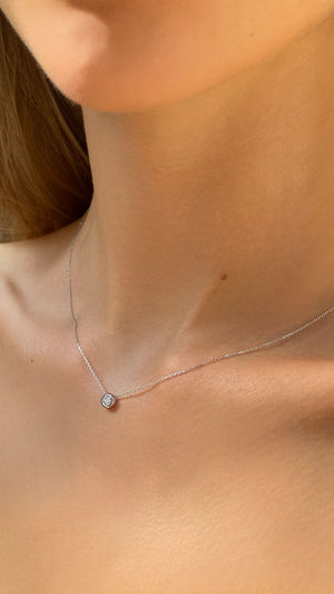 Maisie Necklace 18K White Gold