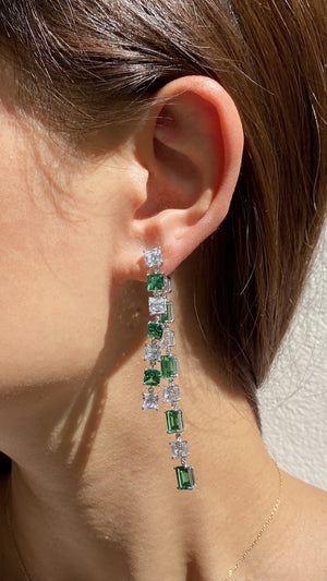 Nona Emerald Green Bermuda Drop Earrings