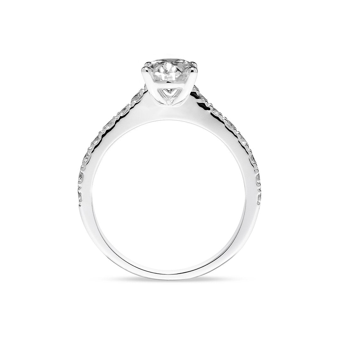 Ophelia Ring 0.85ct 18K White Gold