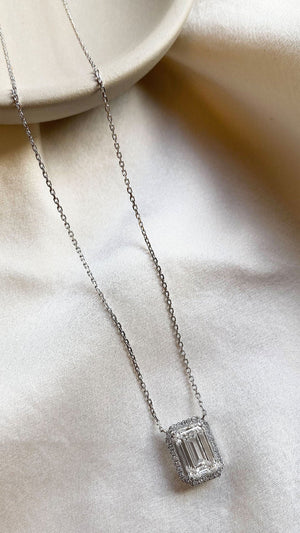 Mallory Necklace 18K White Gold