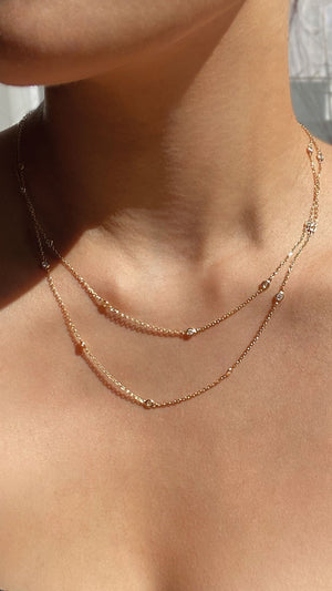 Petra Necklace Long 18K Gold