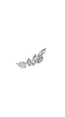 Petunia Studs 9K White Gold