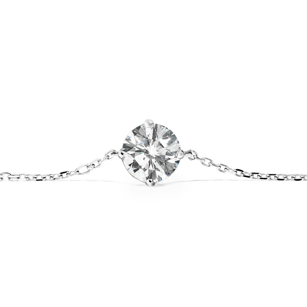 Romy Necklace 0.20ct 18K White Gold