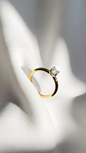 Saffia Ring 0.50ct 18K Yellow Gold