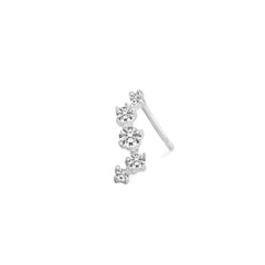 Sami Stud 9K White Gold
