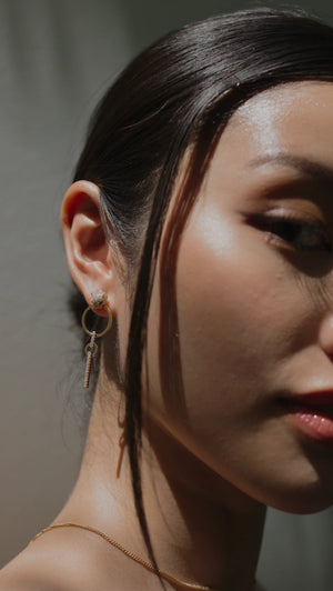 Maumau Drop Earrings Gold Vermeil