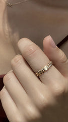 Selma Ring 9K Yellow Gold
