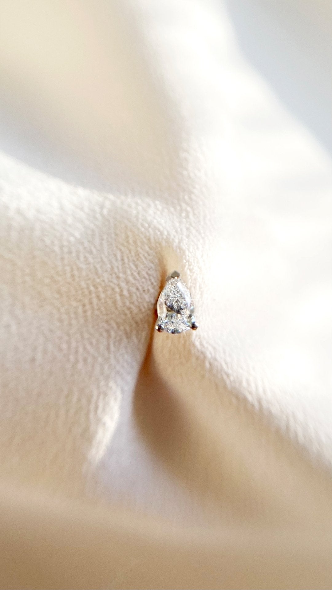 Simone Studs 0.60ct 18K White Gold